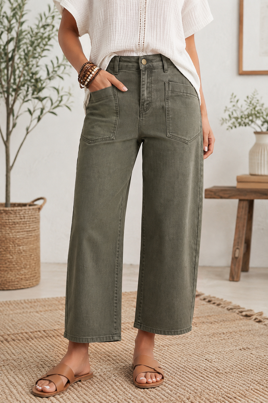 Square-Barrel Jeans