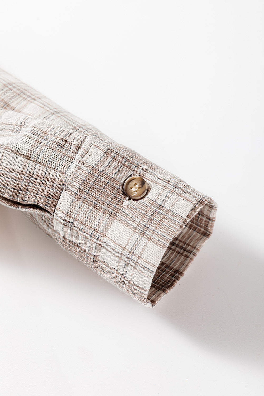 Khaki Checkered Hooded Shacked
