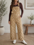 Polka Dot Denim Overalls