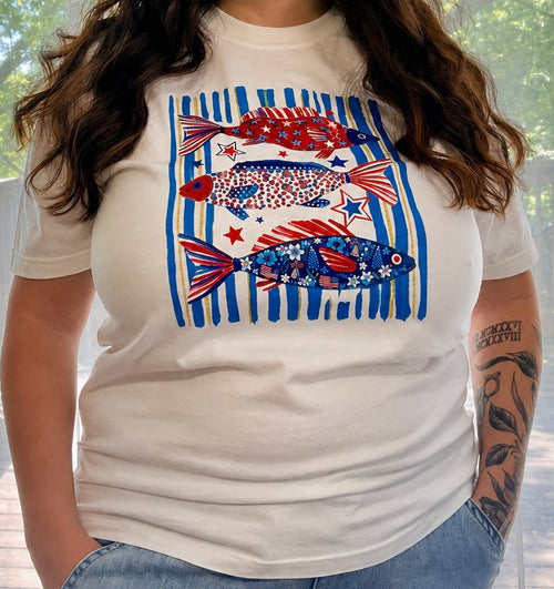 America Fish Tee