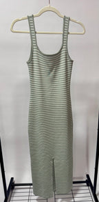 Striped Bodycon Midi Dress