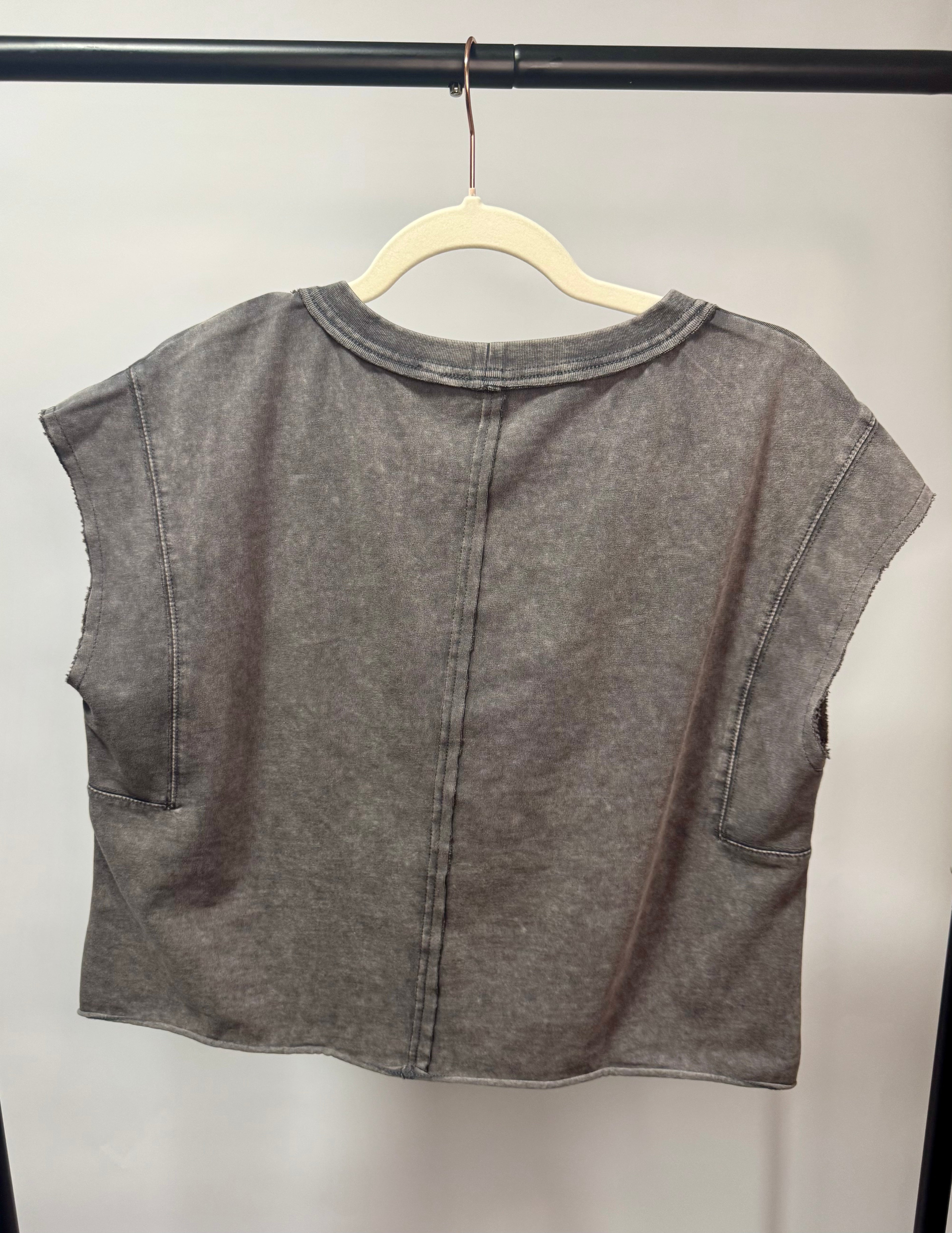 Mineral Wash Boxy Fit Tank