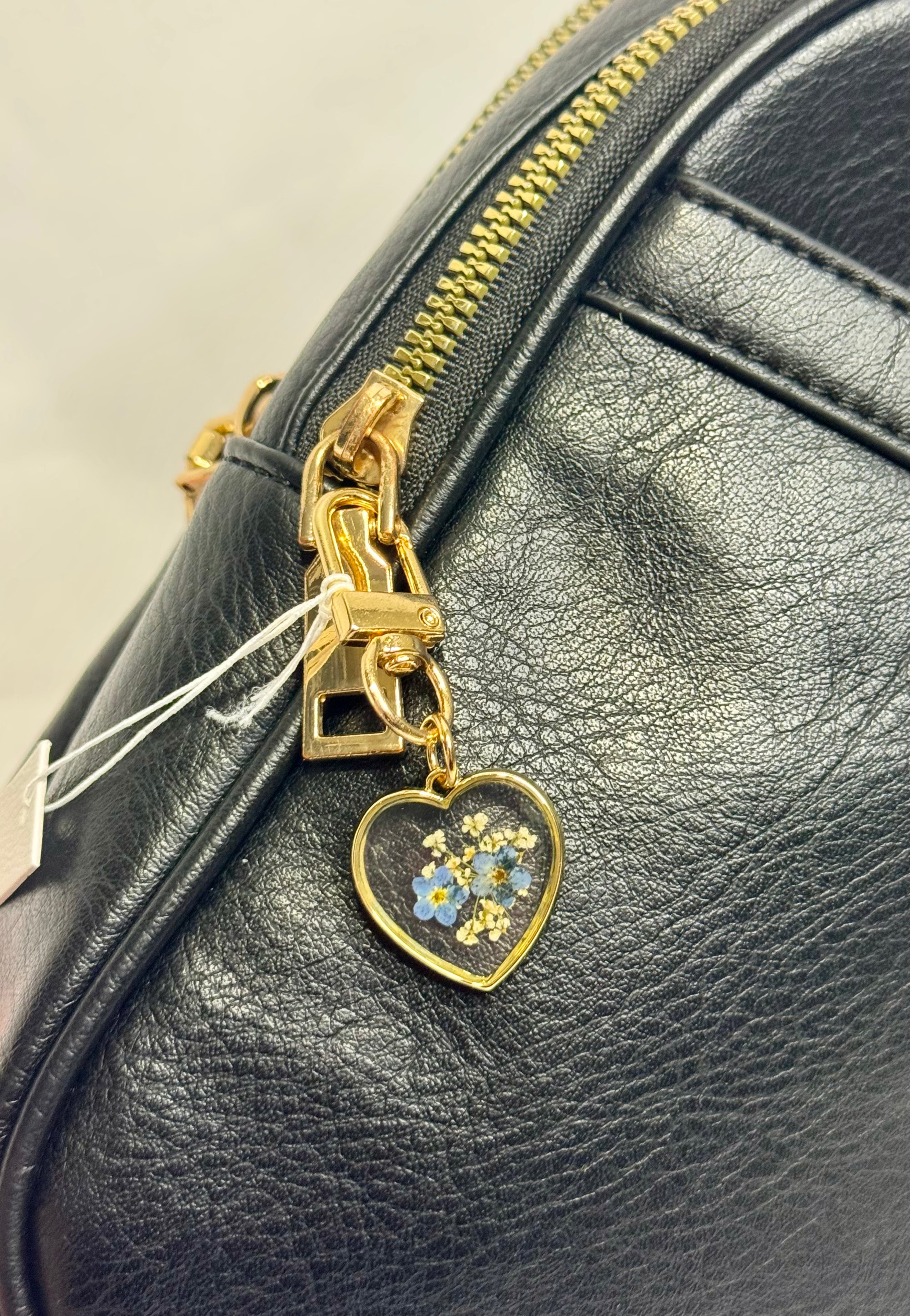 Dried Flower-Pressed Bag Charm