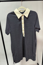 Pin Stripe Button Down Dress