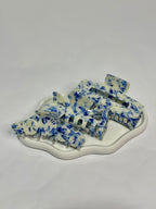 Vintage Toile Pattern Porcelain Clips