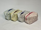 Quilted Floral Cosmetic Travel Pouch