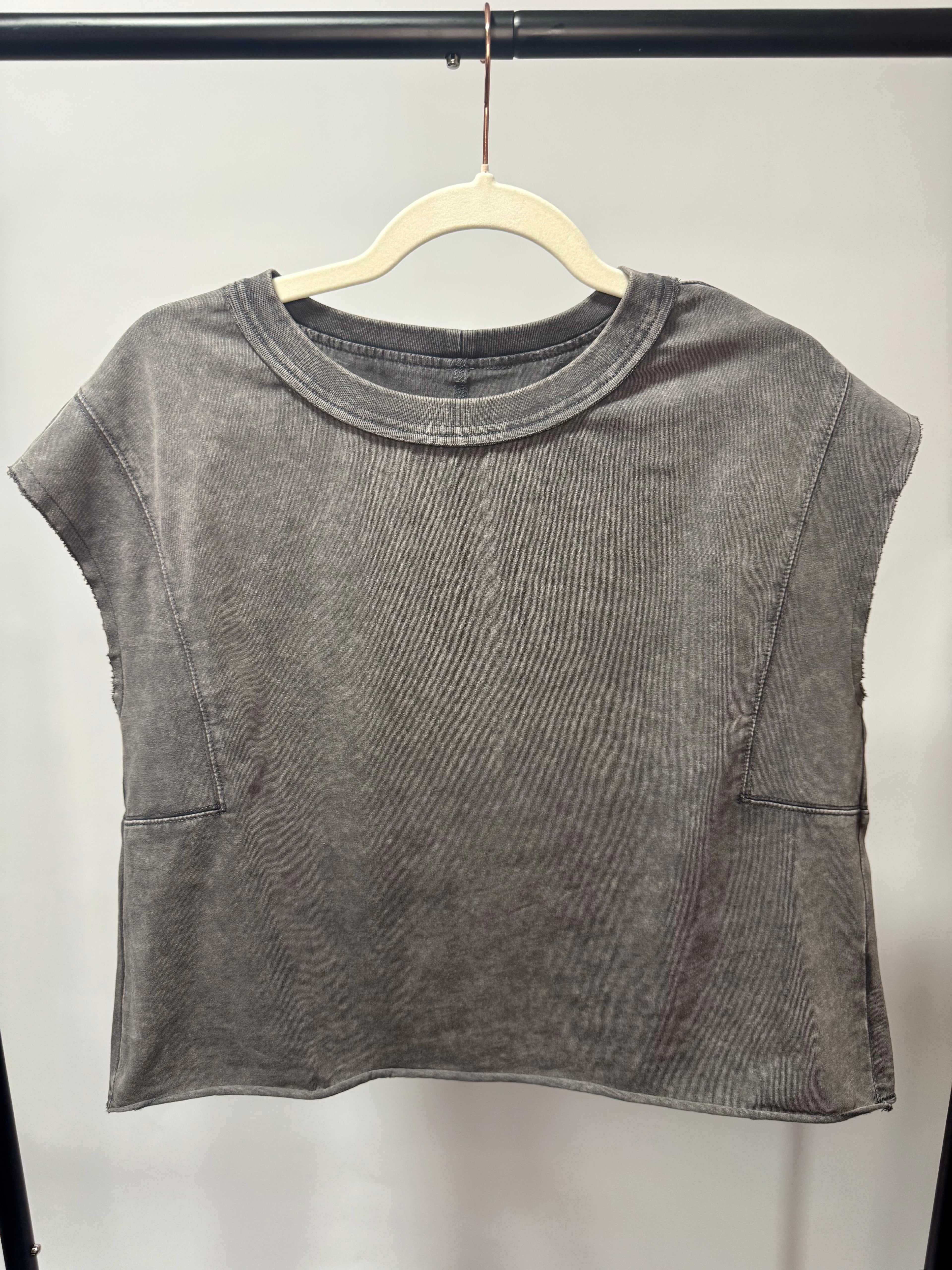 Mineral Wash Boxy Fit Tank