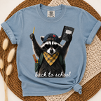 Back to School Raccoon Tee.