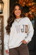 WWJD Mixed Pattern Mock Neck