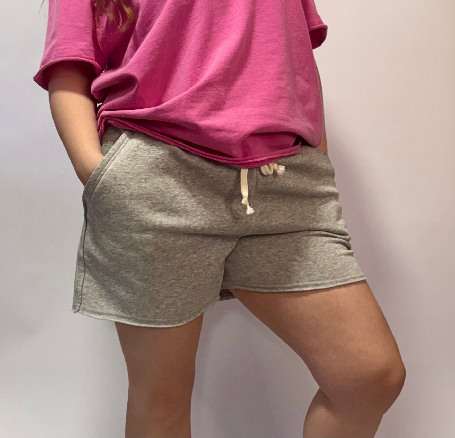 Drawstring French Terry Shorts