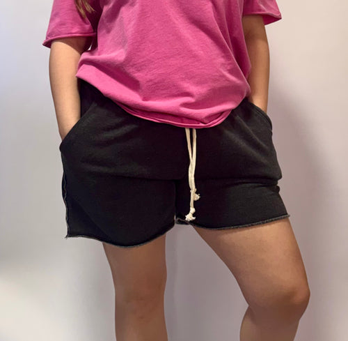 Drawstring French Terry Shorts