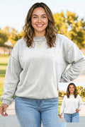 Exposed Seam Reversible Plus Sweatshirt