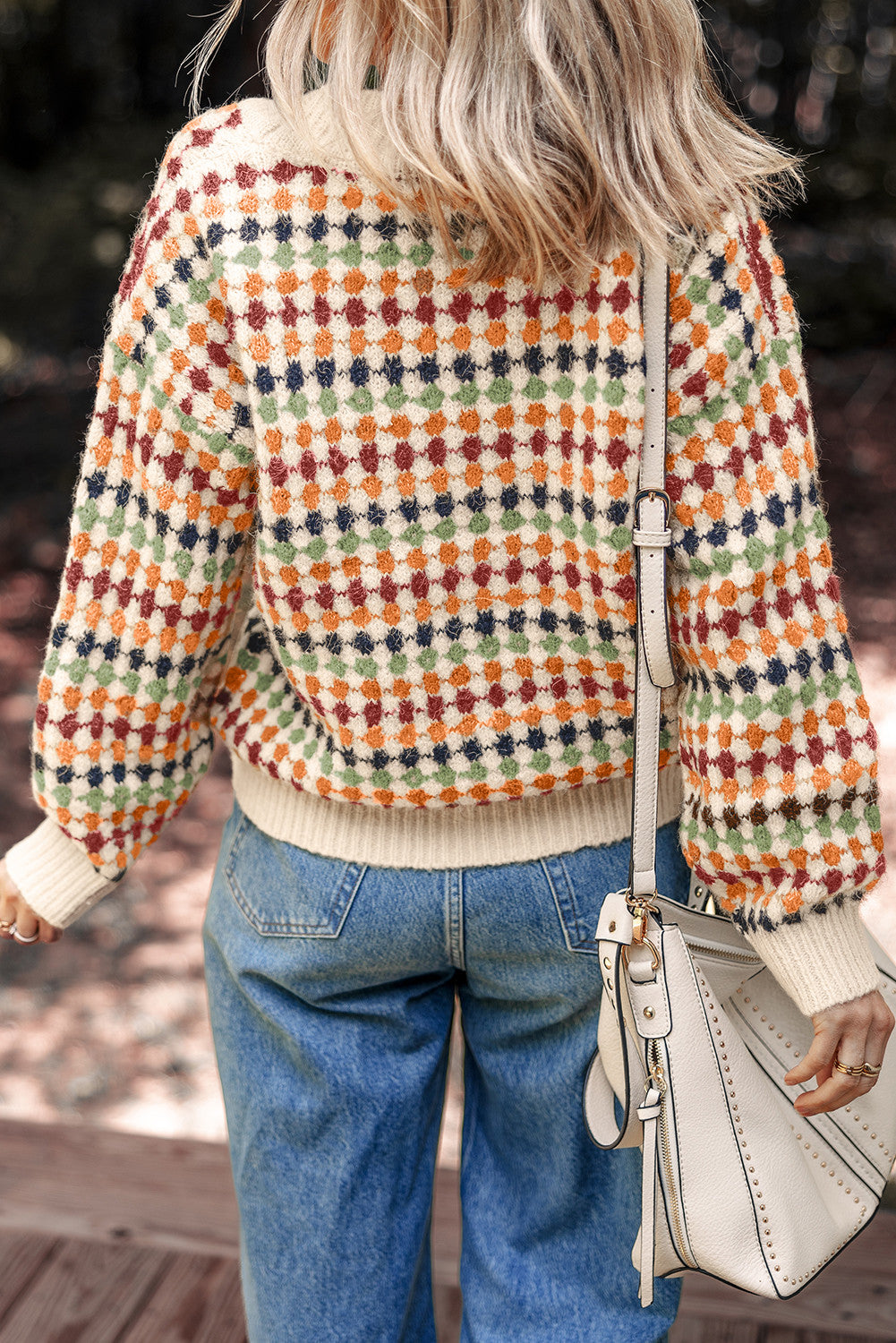 Dotty Pattern Cardigan